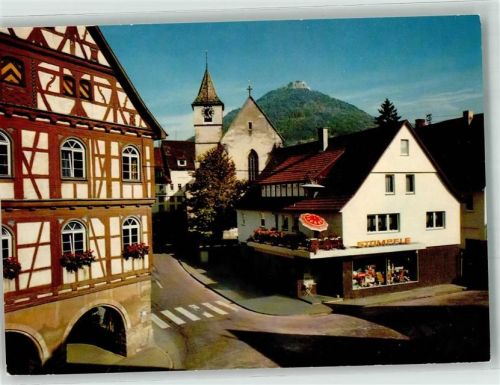 Neuffen Rathaus Kirche Burg Hohenneuffen