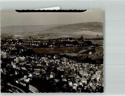 Steinau Fliegeraufnahme des Ortes mit Schloss Steinau Foto Original aus Archiv eines Ansichtskartenverlages Ort handschriftlich