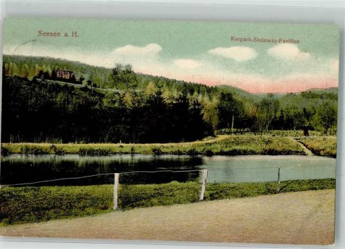 Seesen 1908 Kurpark u. Steinway-Pavillon