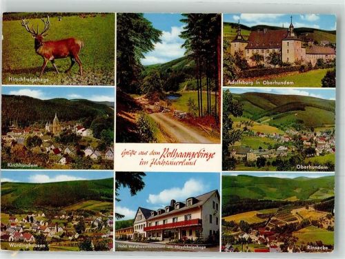 Kirchhundem Rothaargebirge Hirschgehege Hotel Gasthaus Waldhaus