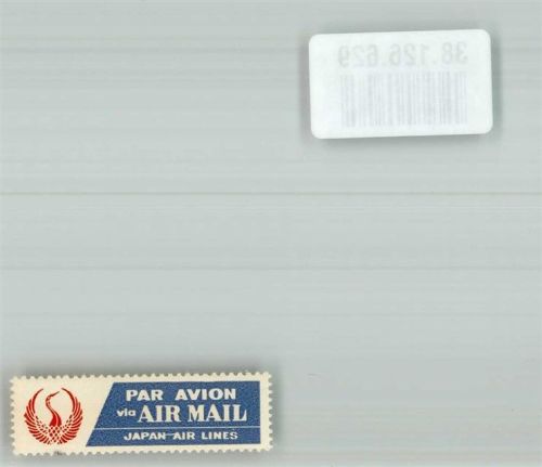 Tokyo Par Avion via Air Mail Japan Air Lines Haneda