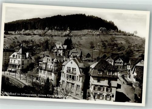 Bad Wildbad Untere König-Karl-Straße mit Gasthaus Zum Anker