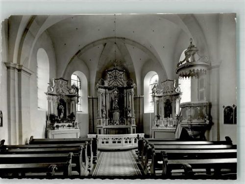 Minderlittgen Kirche innen Foto Original aus Archiv eines Ansichtskartenverlages