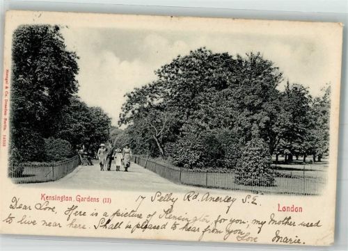 London 1902 Kensington Gardens
