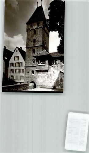 Ulm Metzgerturm Ort handschriftlich Foto Original aus Archiv eines Ansichtskartenverlages