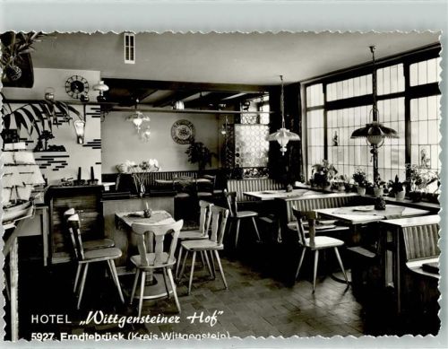 Erndtebrück Hotel Wittgensteiner Hof Foto Original aus Archiv eines Ansichtskartenverlages