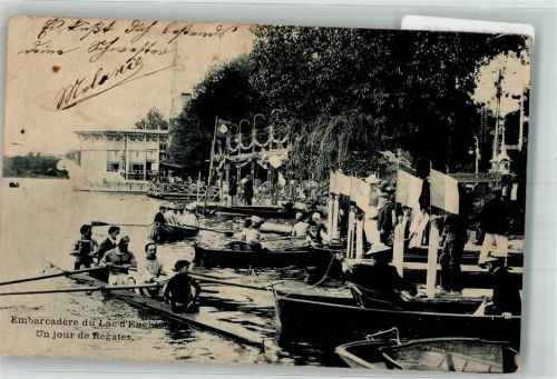Paris 1907 Regatta Enghien Ort lt. Stempel