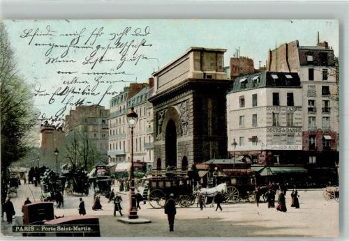 Paris 1906 Porte Saint-Martin Kutsche