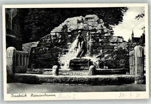 Osnabrück 1951 Denkmal Harmannbrunnen