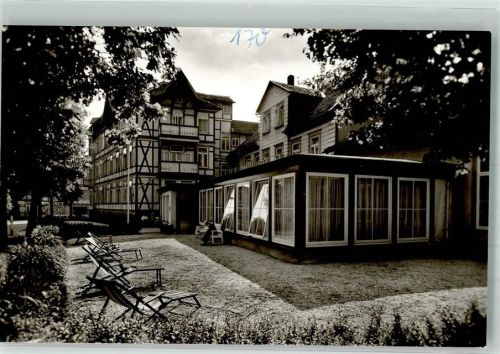 37431 W3422 Bad Lauterberg im Harz Foto AK Sanatorium Langrehr