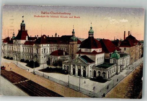 Charlottenburg 1920 Hochschule für bildende Künste und Musik Briefmarke Deutsche Flugpost