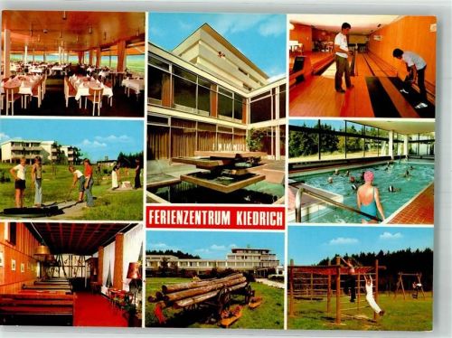 Kiedrich Ferienheim der Urlaubs- und Lohnausgleichskasse der Bauwirtschaft mit Kegelbahn und Schwimmbad Minigolf