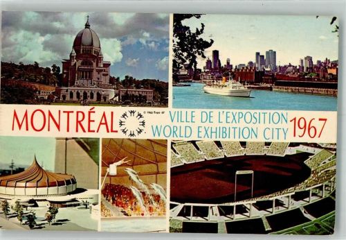 Montreal 1967 Austellung 1967 Stadion Skyline Kirche