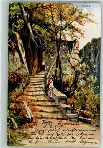 Thale 1902 Parie am Bodekessel