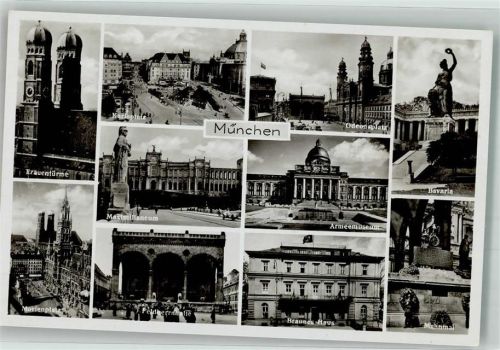 München 1935 Frauenkirche Marienplatz Karlsplatz Maximilianeum Feldherrnhalle Braunes Haus Armeemuseum Odeonsplatz Bavaria Kriegerdenkmal Verlag Zieher, Ottmar 297