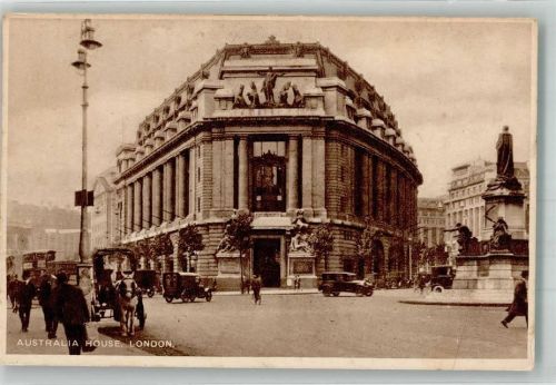 London 1929 Denkmal Auto Australia House