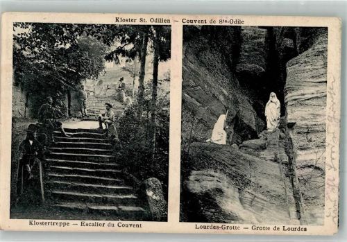 Strasbourg Kloster St. Odilien Klostertreppe Grotte de Lourdes