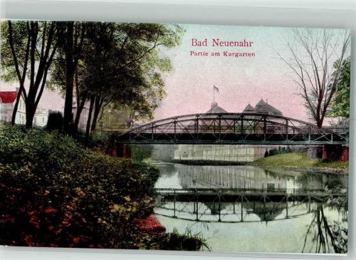 Bad Neuenahr Brücke im Kurgarten Fotograf Hartmann