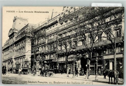 Paris Boulevard des Italiens Geschäft