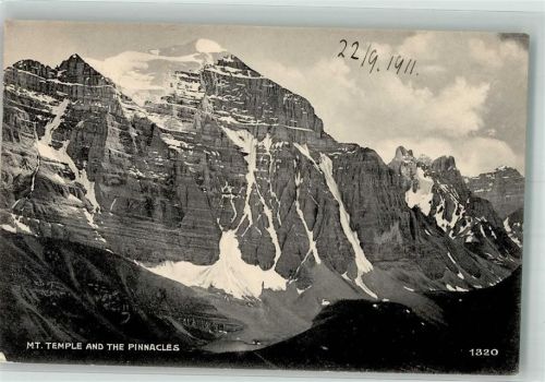 Banff 1911 Mt. Temple an the Pinnacles