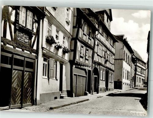 Bad Camberg 1969 Pfarr- Gasse Fachwerkhäuser