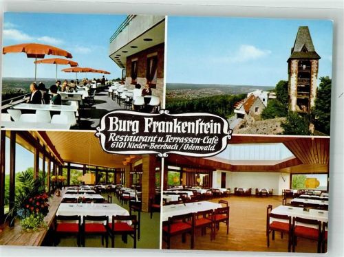 Nieder-Beerbach Gasthaus Terrassen- Cafe Burg Frankenstein