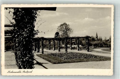 Luckenwalde 1941 Stadtpark Feldpost WK II Jüterbog