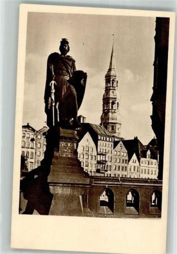 Hamburg Denkmal Trostbrücke St. Katharinen Kirche