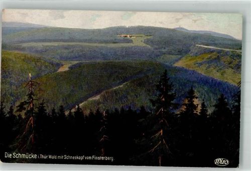 Schmücke No. 3078 Blick vom Finsterberg mit dem Schneekopf
