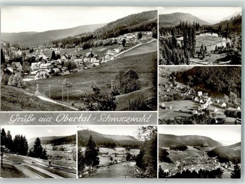 Buhlbach Panorama des Ortes mit Ev. Kirche Minigolf Schwimmbad