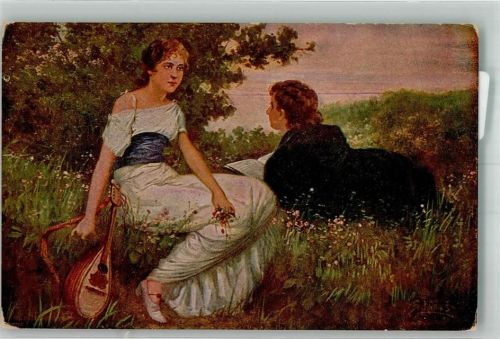 sign. Klimes Fr. Erste Liebe VKKV 1203 Mandoline