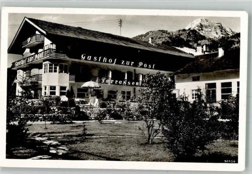 Bayrischzell Gasthaus zur Post Gartenterrasse Fotograf Heckmair