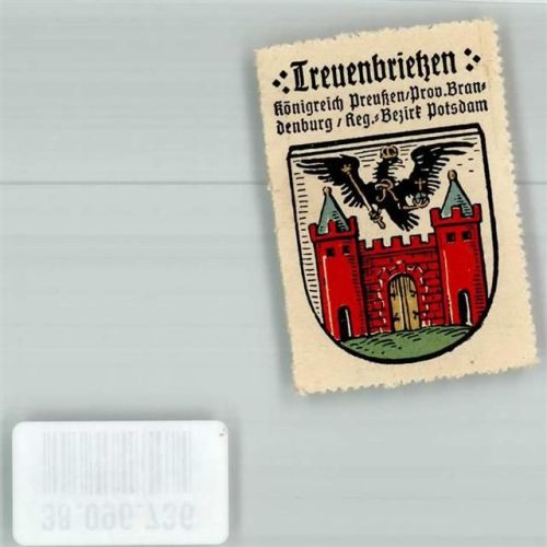Treuenbrietzen Wappen Rückseite Werbung Kaffee HAG