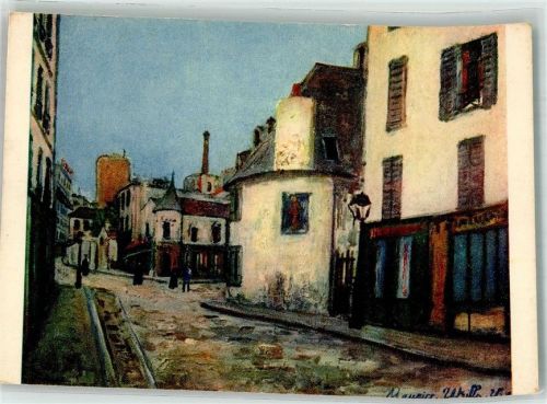sign. Utrillo M. Die Straße Mont-Cenis