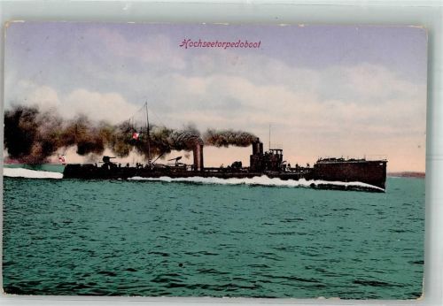 1915 Hochseetorpedoboot Verlag Glückstadt & Münden 57896 Feldpost WK I