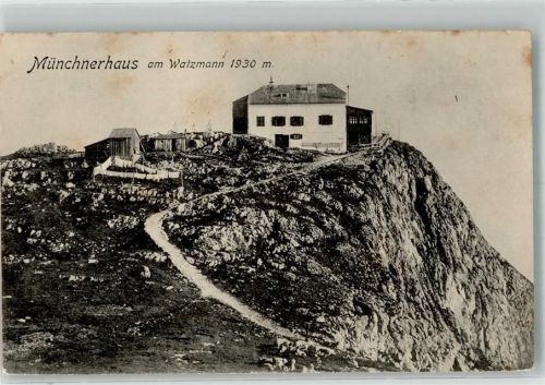 Watzmannhaus Münchner Haus am Watzmann Verlag Würthle & Sohn 1365