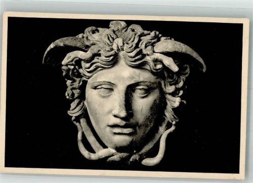 München Büste der Medusa von Rondanini in der Glyptothek Ackermann's Kunstverlag Serie 216 Nr. 2209