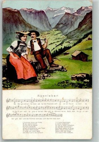 1909 Alpenleben Tracht