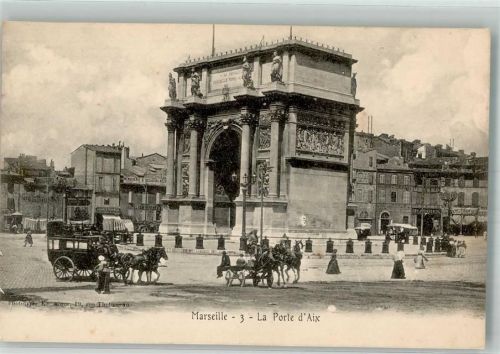Marseille La Porte d´Aix Kutsche