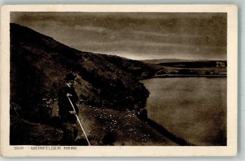 Schalkenmehren 1935 Hirte am Weinfelder Maar
