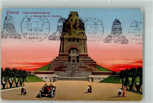 Leipzig Völkerschlacht- Denkmal Weihe 1913 Auto