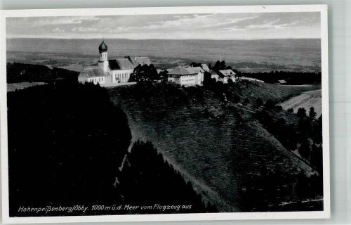 Hohenpeißenberg 1941 Fliegeraufnahme von der Wallfahrtskirche Mariä Himmelfahrt