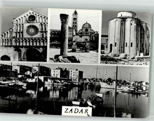 Zadar 1962 Hafen Kirche Denkmal