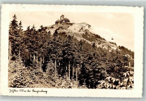 Liberec 1940 Hotel Jeschken Seilbahn Feldpost WK II