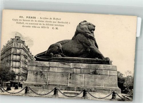 Paris Der Löwe von Belfort Reichseinigungskriege