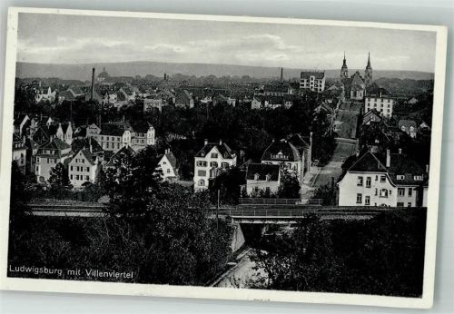 Ludwigsburg 1914 Villenviertel