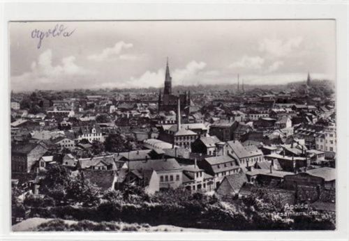 Apolda mit Gesamtansicht gelaufen 1931. Top Erhaltung.