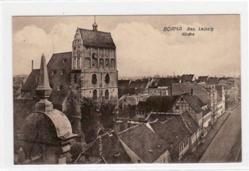 Borna mit Kirche ungelaufen Top Erhaltung.