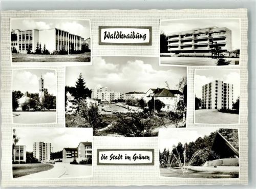Waldkraiburg Martin Luther Kirche und Neubaugebiete Fotograf Tschernich