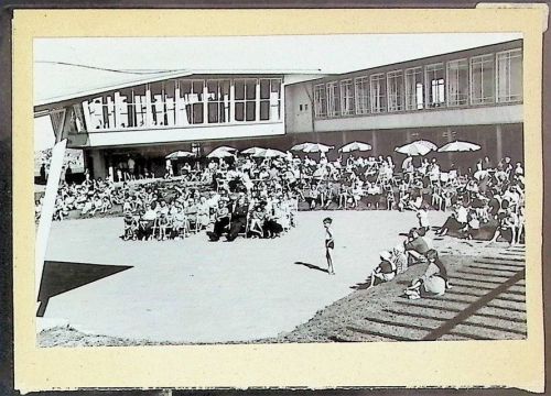 Döse Foto montiert auf Karton Strandhaus Konzert